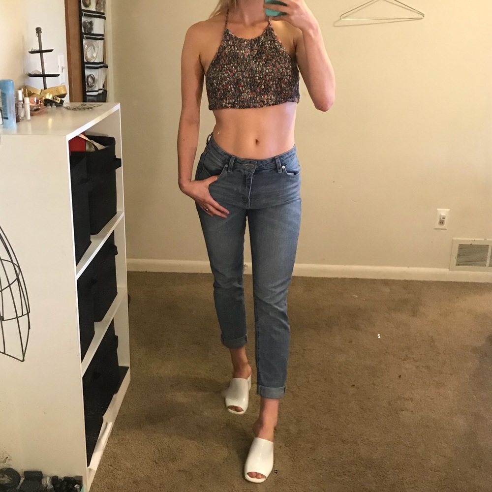 Pins & Needles multi-colored halter top